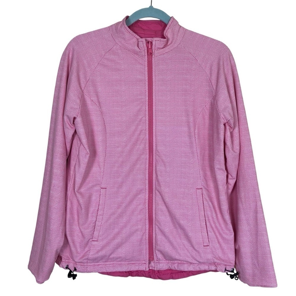 Peter Millar E4 Wind Jacket Pink Reversible Jacke… - image 2